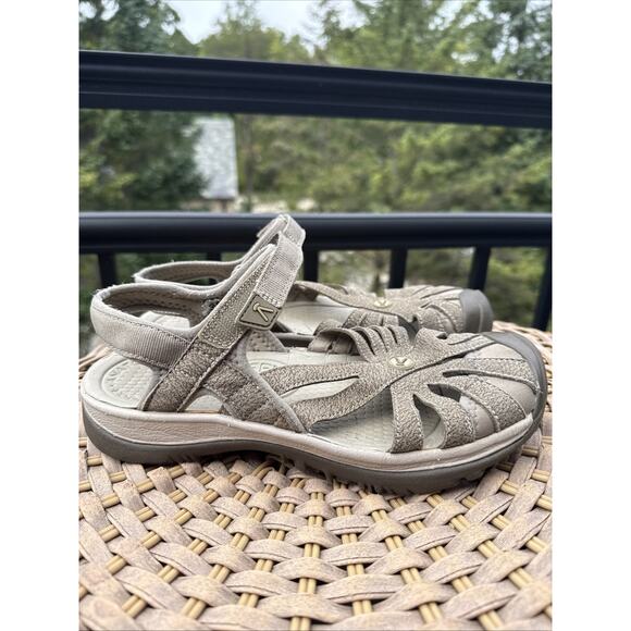 Keen Rose Casual Closed Bumper Toe Sandals Brown Women's Size US 7 - Picture 3 of 14